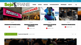 What Sejatrainee.com.br website looked like in 2020 (4 years ago)