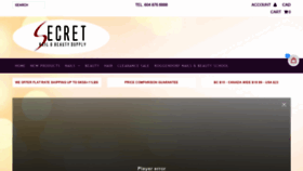 What Secretnailsupply.com website looked like in 2020 (4 years ago)