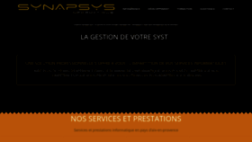 What Synapsys-informatique.com website looked like in 2020 (4 years ago)
