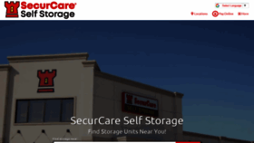 What Securcareselfstorage.com website looked like in 2020 (4 years ago)