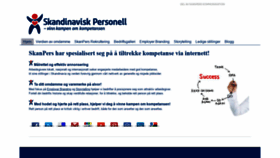 What Skandinaviskpersonell.no website looked like in 2020 (4 years ago)