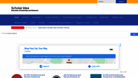 What Scholaridea.com website looked like in 2020 (5 years ago)