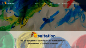 What Saltation.com website looked like in 2020 (4 years ago)