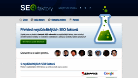 What Seofaktory.cz website looked like in 2020 (4 years ago)