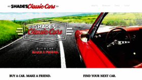 What Shadesclassiccars.com website looked like in 2020 (4 years ago)