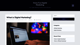 What Snowfoxdigital.com website looked like in 2020 (4 years ago)