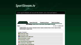 What Sportstream.tv website looked like in 2020 (4 years ago)