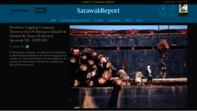 What Sarawakreport.org website looked like in 2020 (4 years ago)