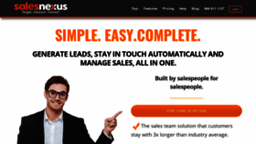 What Salesnexus.com website looked like in 2020 (4 years ago)