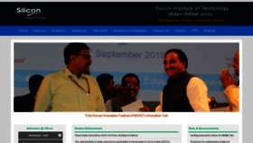 What Silicon.ac.in website looked like in 2020 (5 years ago)