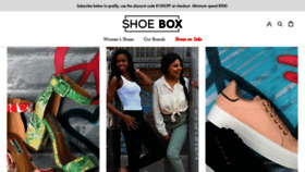 What Shoebox.co.za website looked like in 2020 (4 years ago)