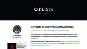What Samaxes.com website looked like in 2020 (4 years ago)