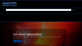 What Sciencenotes.org website looked like in 2020 (4 years ago)