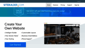 What Sitebuilder.com website looked like in 2020 (4 years ago)