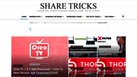 What Sharetricks.in website looked like in 2020 (4 years ago)