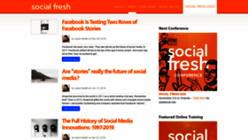 What Socialfresh.com website looked like in 2020 (4 years ago)