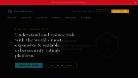 What Securityscorecard.io website looked like in 2020 (4 years ago)