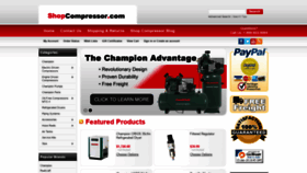 What Shopcompressor.com website looked like in 2020 (4 years ago)
