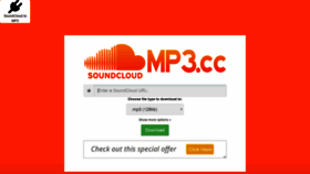 What Soundcloudmp3.cc website looked like in 2020 (4 years ago)