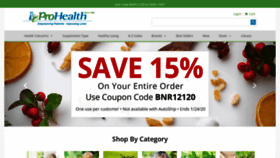 What Store.prohealth.com website looked like in 2020 (4 years ago)