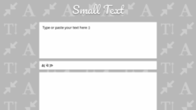What Smalltext.io website looked like in 2020 (4 years ago)
