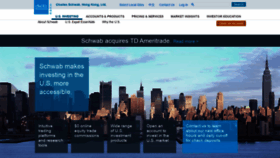 What Schwab.com.hk website looked like in 2020 (4 years ago)