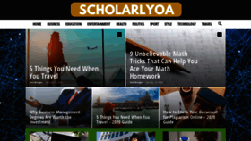 What Scholarlyoa.com website looked like in 2020 (4 years ago)