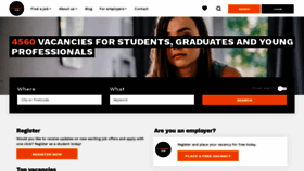 What Studentjob.co.uk website looked like in 2020 (4 years ago)
