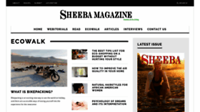 What Sheebamagazine.com website looked like in 2020 (4 years ago)