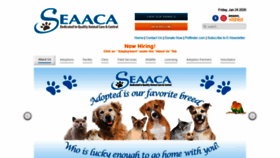What Seaaca.org website looked like in 2020 (4 years ago)