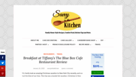 What Savvyinthekitchen.com website looked like in 2020 (4 years ago)