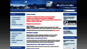 What Sport-suchanek.cz website looked like in 2020 (4 years ago)