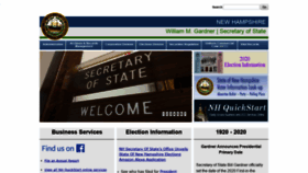 What Sos.nh.gov website looked like in 2020 (4 years ago)