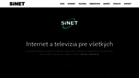 What Sinet.sk website looked like in 2020 (4 years ago)