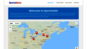What Sportshallz.com website looked like in 2020 (4 years ago)