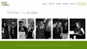What Salestalentagency.com website looked like in 2020 (4 years ago)
