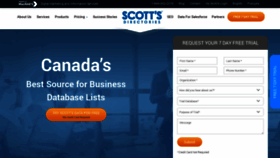 What Scottsdirectories.com website looked like in 2020 (4 years ago)