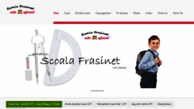 What Scoalafrasinet.ro website looked like in 2020 (4 years ago)