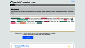 What Spanishcorrector.com website looked like in 2020 (4 years ago)