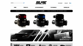 What Suremotorsports.com website looked like in 2020 (4 years ago)