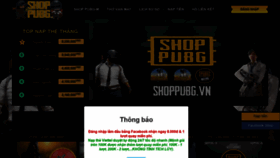 What Shoppubg.vn website looked like in 2020 (4 years ago)