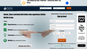 What Similarworlds.com website looked like in 2020 (4 years ago)