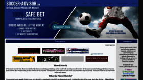 What Soccer-advisor.com website looked like in 2020 (4 years ago)