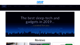 What Sleepgadgets.io website looked like in 2020 (4 years ago)