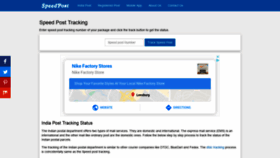 What Speedpostz.in website looked like in 2020 (6 years ago)