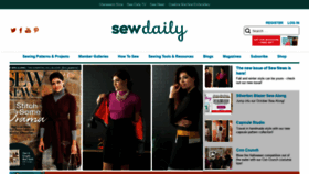 What Sewdaily.com website looked like in 2020 (4 years ago)