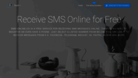 What Sms-online.co website looked like in 2020 (4 years ago)