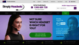What Simplyheadsets.com.au website looked like in 2020 (4 years ago)