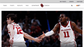 What Soonersports.com website looked like in 2020 (4 years ago)