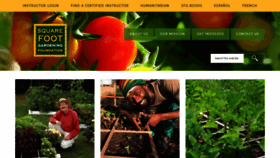 What Squarefootgardening.org website looked like in 2020 (4 years ago)
